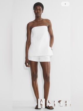 Aritzia Dateline Tube Top in White